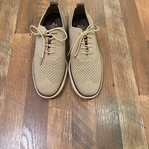 Cole Haan Light Brown Knit Oxford Shoes